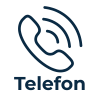 Telefon blauauf weiß